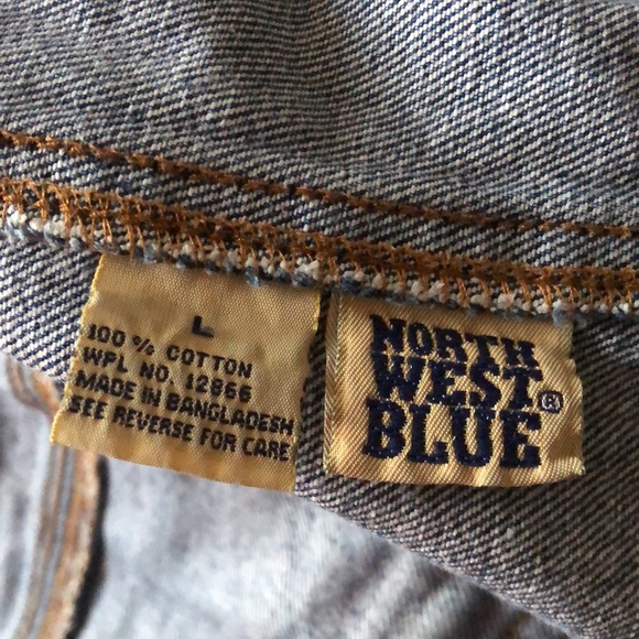 SOLD Vintage Northwest Blue Short Overalls - Picture 4 of 5
